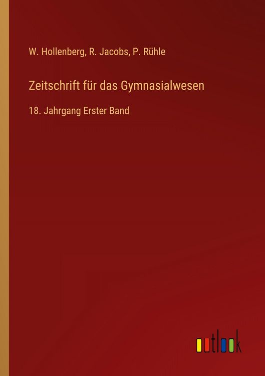 Produktbild: Zeitschrift f&uuml;r das Gymnasialwesen