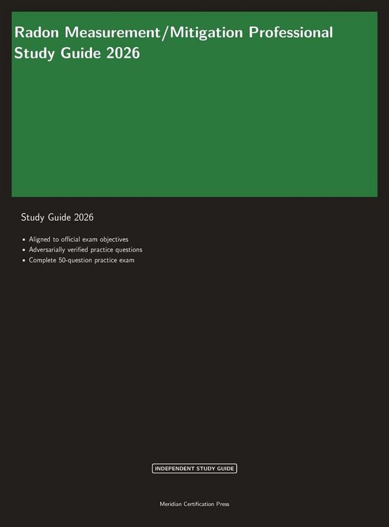 Produktbild: Radon Measurement/Mitigation Professional Study Guide 2026