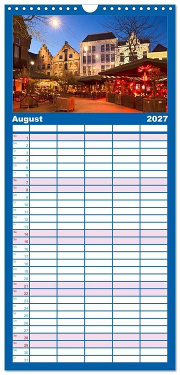 Produktbild: Familienplaner 2027 - ARNHEM mit 5 Spalten (Wandkalender, 21 x 45 cm) CALVENDO