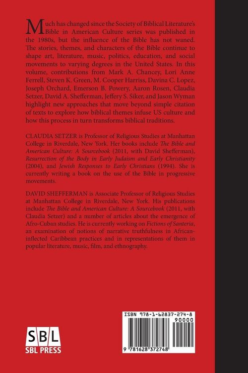 Produktbild: The Bible in the American Experience