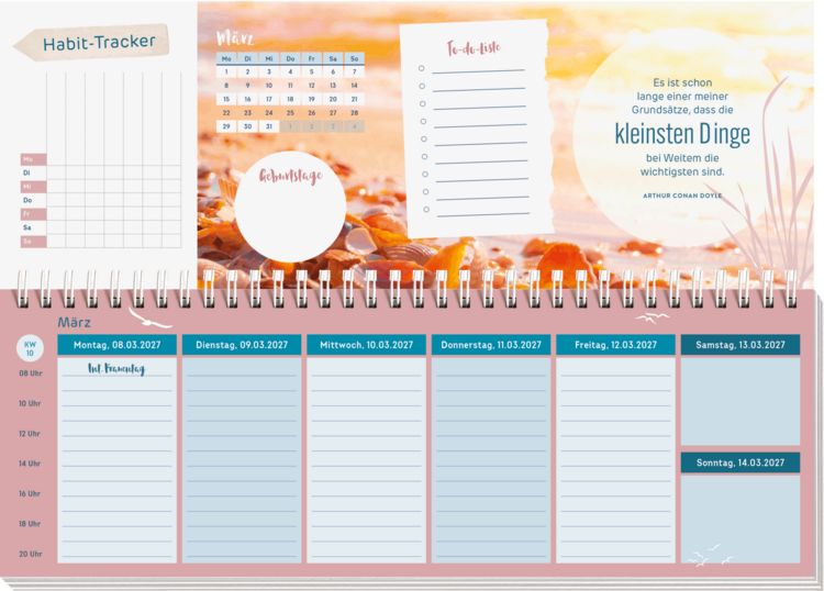 Produktbild: Tischkalender 2027 quer: Nimm dir etwas Zeit f&uuml;r dich