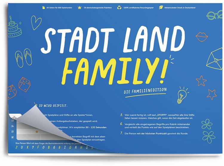 Produktbild: Stadt Land Family (Spiel)