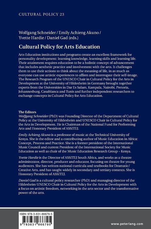 Produktbild: Cultural Policy for Arts Education