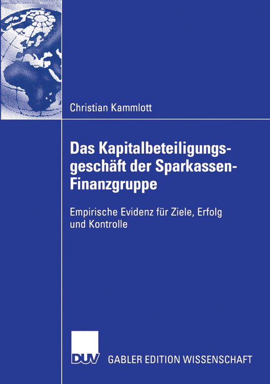Produktbild: Das Kapitalbeteiligungsgesch&auml;ft der Sparkassen-Finanzgruppe