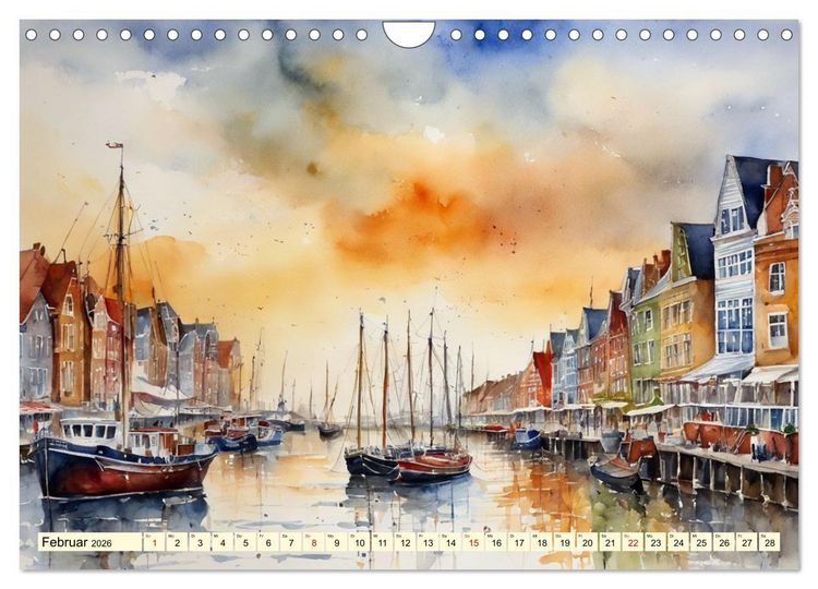 Produktbild: Norddeutsches Wattenmeer (Wandkalender 2026 DIN A4 quer), CALVENDO Monatskalender
