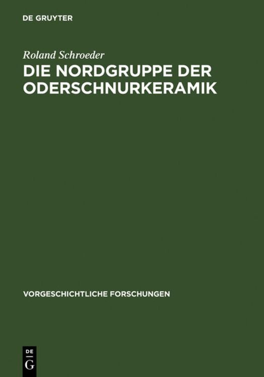 Produktbild: Die Nordgruppe der Oderschnurkeramik