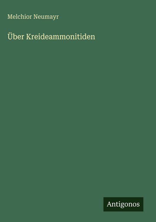 Produktbild: &Uuml;ber Kreideammonitiden