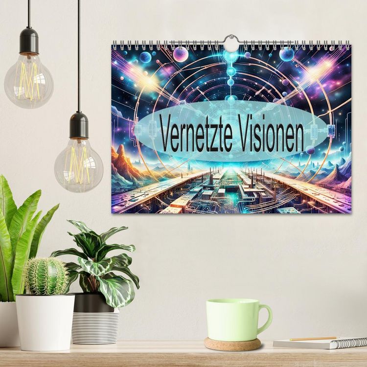 Produktbild: Vernetzte Visionen (Wandkalender 2026 DIN A4 quer), CALVENDO Monatskalender