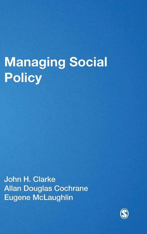Produktbild: Managing Social Policy