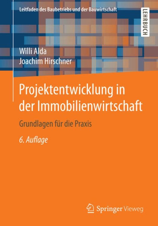 Produktbild: Projektentwicklung in der Immobilienwirtschaft