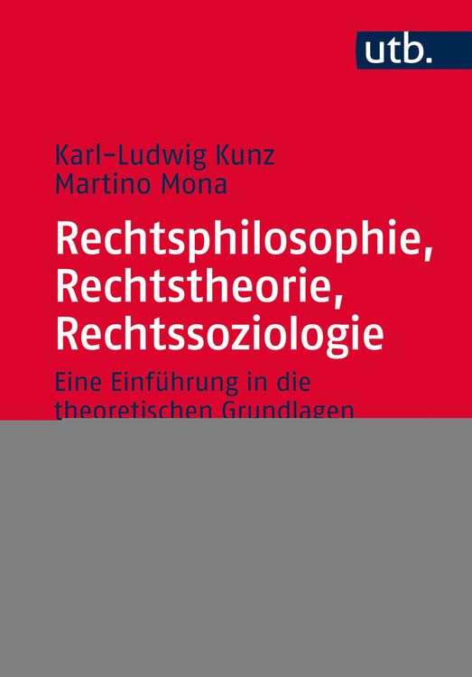 Produktbild: Rechtsphilosophie, Rechtstheorie, Rechtssoziologie
