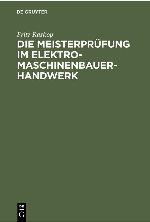 Produktbild: Die Meisterpr&uuml;fung im Elektro-Maschinenbauer-Handwerk