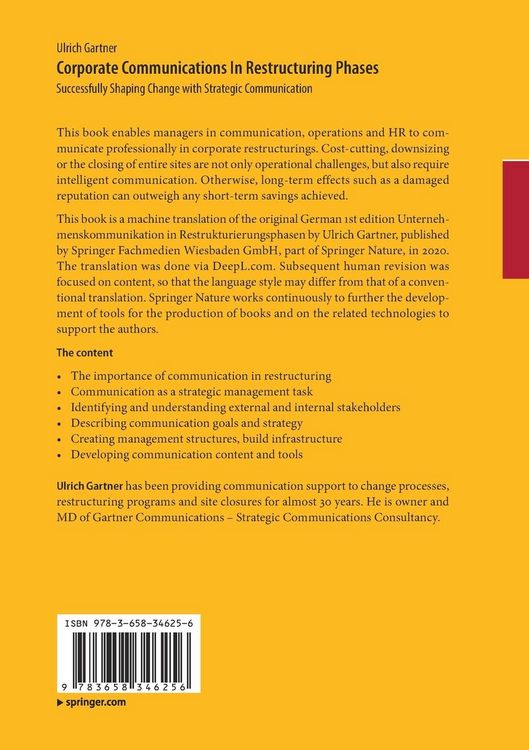 Produktbild: Corporate Communications In Restructuring Phases