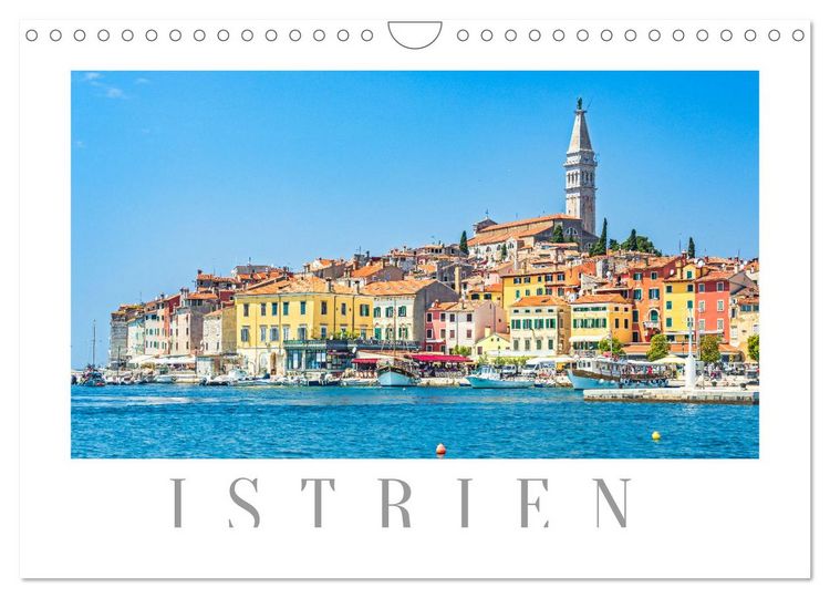 Produktbild: Istrien - Piran &bull; Novigrad &bull; Rovinj &bull; Pula (Wandkalender 2026 DIN A4 quer), CALVENDO Monatskalender