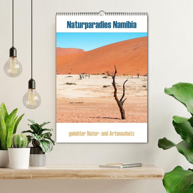 Produktbild: Naturparadies Namibia (Wandkalender 2026 DIN A2 hoch), CALVENDO Monatskalender