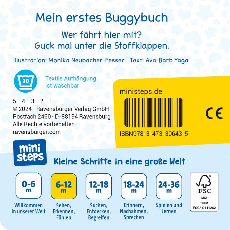Produktbild: Ministeps Mein erstes Buggybuch: Guck mal! Erste Fahrzeuge - ab 6 Monate