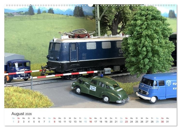 Produktbild: Modellbahnen aus aller Welt - H0, N, Z (Wandkalender 2026 DIN A2 quer), CALVENDO Monatskalender