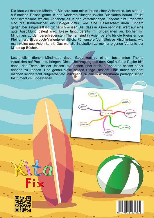 Produktbild: KitaFix-Mindmap Sommer, Sonne, Strand und mehr (Fertig ausgearbeitete Gedankenlandkarten f&uuml;r die Vorschularbeit in Kindergarten und Kita)