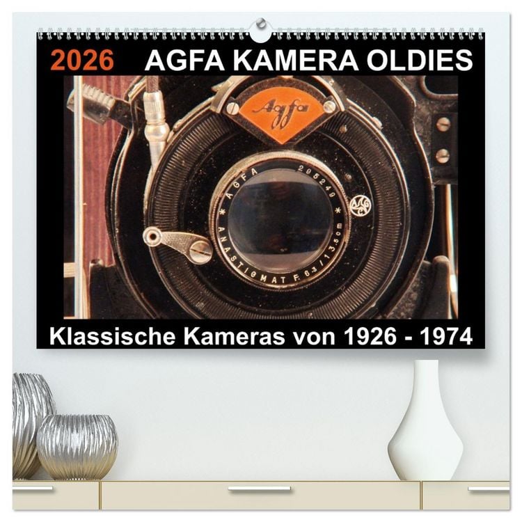 Produktbild: AGFA KAMERA OLDIES Klassische Kameras von 1926 - 1974 (hochwertiger Premium Wandkalender 2026 DIN A2 quer), Kunstdruck in Hochglanz