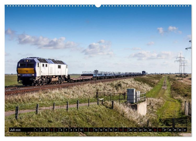 Produktbild: Norddeutsche Eisenbahnen (Wandkalender 2026 DIN A2 quer), CALVENDO Monatskalender