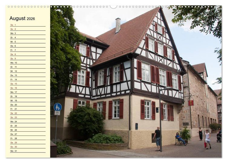 Produktbild: Stadtbummel durch Kirchheim unter Teck (hochwertiger Premium Wandkalender 2026 DIN A2 quer), Kunstdruck in Hochglanz