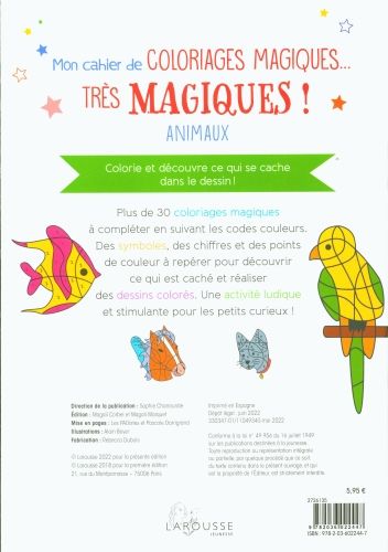 Produktbild: Mon cahier de coloriages magiques... tr&egrave;s magiques ! : les animaux