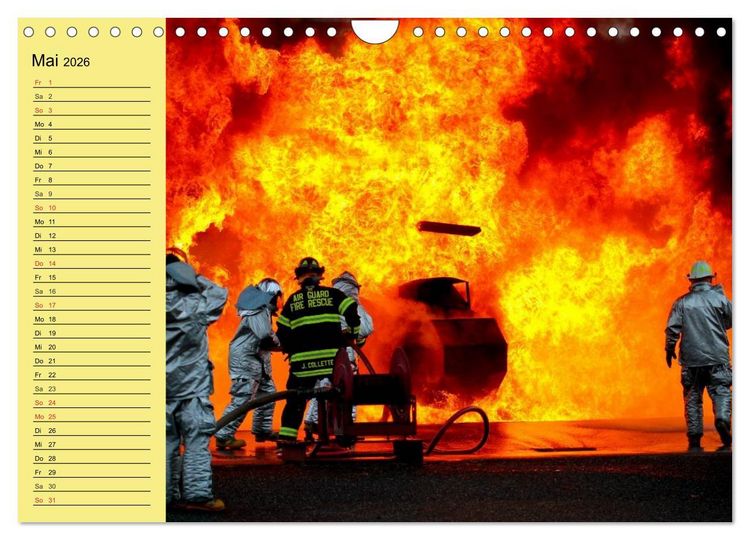 Produktbild: Die Feuerwehr. U.S. Firefighter im Einsatz (Wandkalender 2026 DIN A4 quer), CALVENDO Monatskalender
