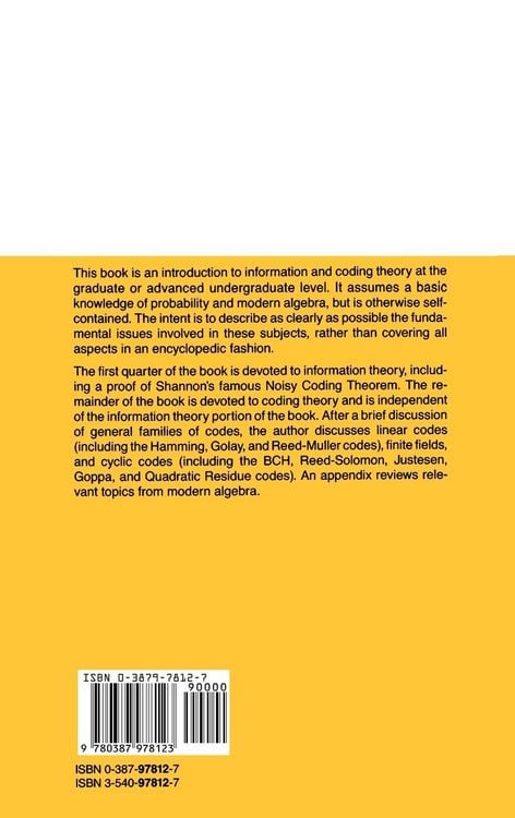 Produktbild: Coding and Information Theory