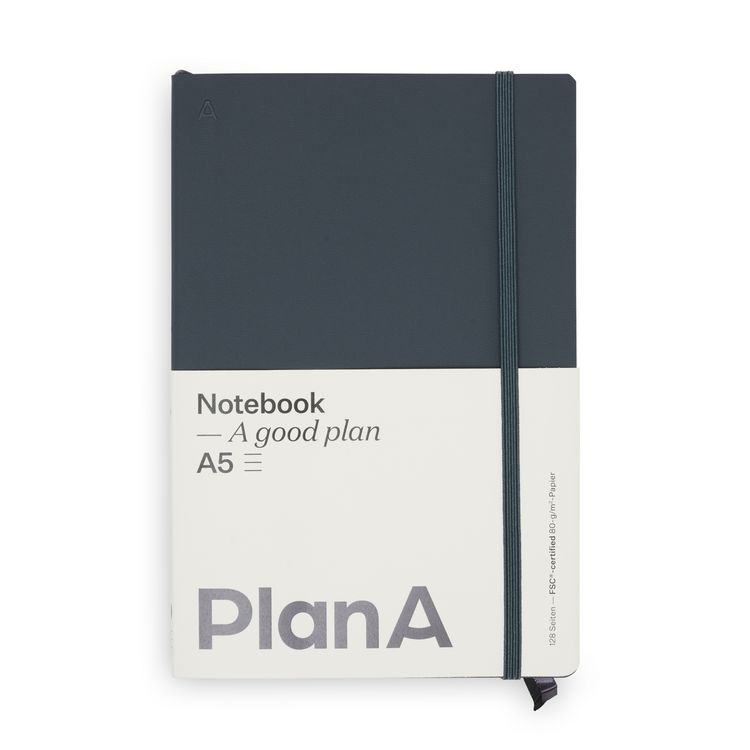 Produktbild: Notizbuch A5 Softcover Cool Coal Liniert, 128 Seiten
