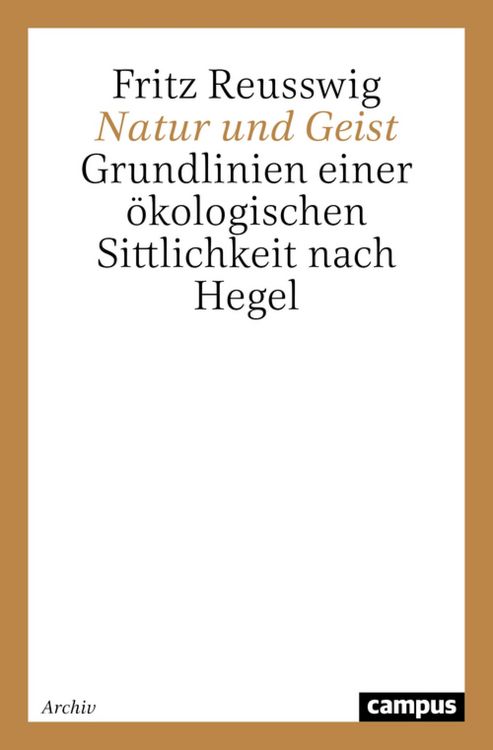 Produktbild: Natur und Geist