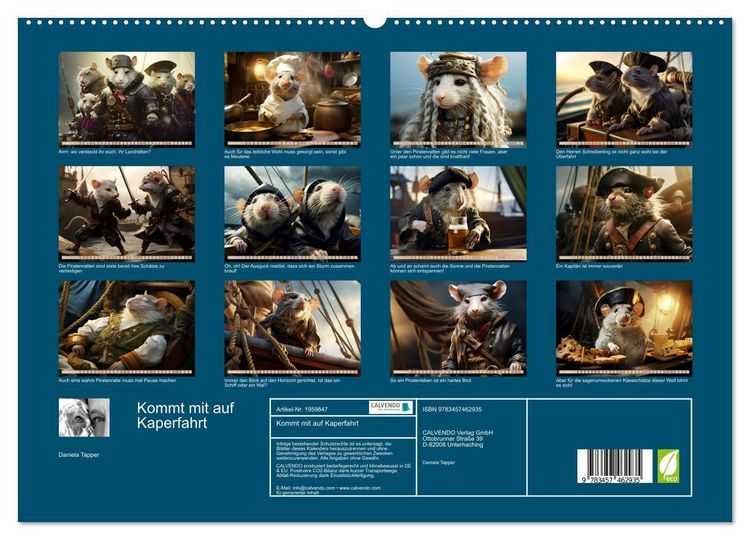 Produktbild: Kommt mit auf Kaperfahrt (hochwertiger Premium Wandkalender 2026 DIN A2 quer), Kunstdruck in Hochglanz
