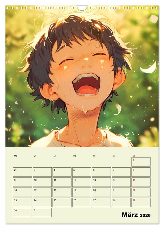 Produktbild: Coole Manga Kids. Lustige Abenteuer im Pixelreich (Wandkalender 2026 DIN A3 hoch), CALVENDO Monatskalender
