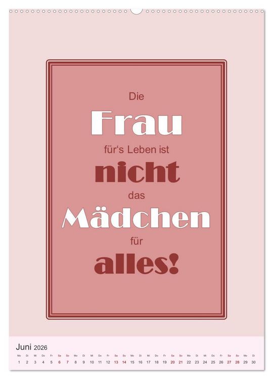 Produktbild: Was Mann &uuml;ber Frau wissen sollte und umgekehrt ... (Wandkalender 2026 DIN A2 hoch), CALVENDO Monatskalender