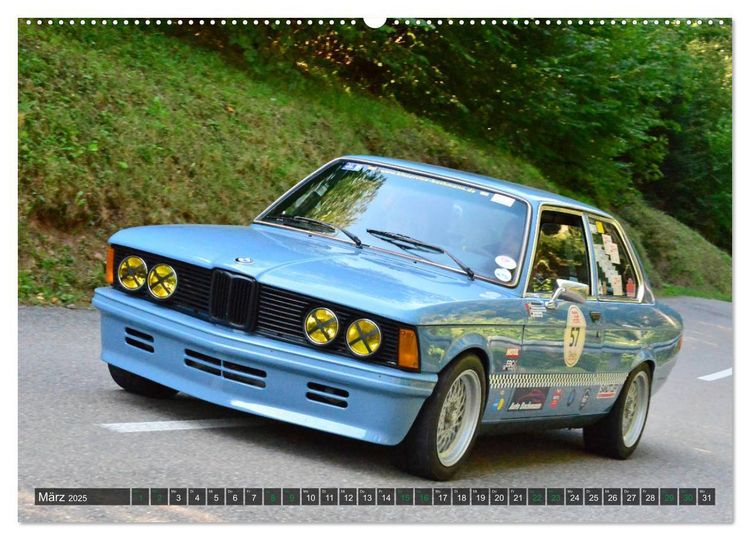 Produktbild: OLDTIMER BERGRENNEN - BMW Fahrzeuge (hochwertiger Premium Wandkalender 2025 DIN A2 quer), Kunstdruck in Hochglanz