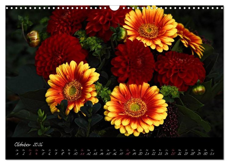 Produktbild: Florales Sonett - Visuelle Musik der Blumen (Wandkalender 2026 DIN A3 quer), CALVENDO Monatskalender