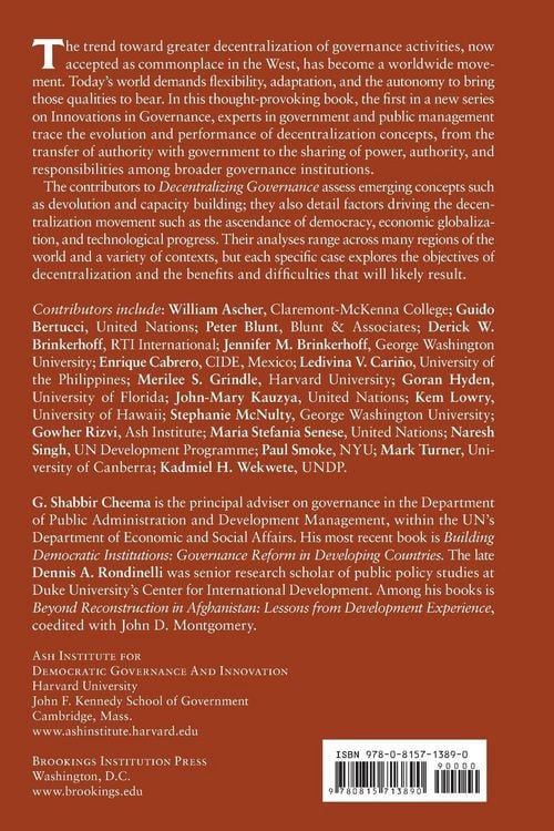 Produktbild: Decentralizing Governance