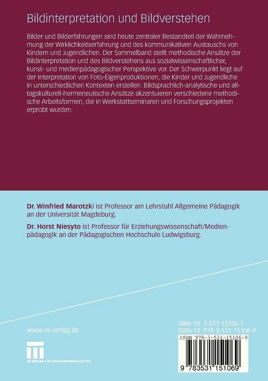Produktbild: Bildinterpretation und Bildverstehen