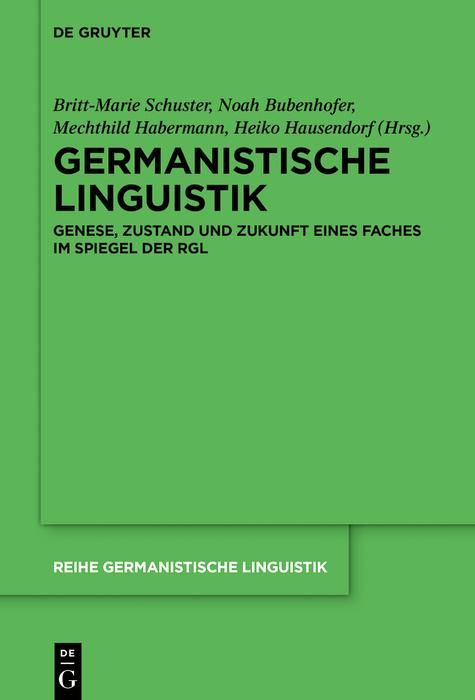 Produktbild: Germanistische Linguistik