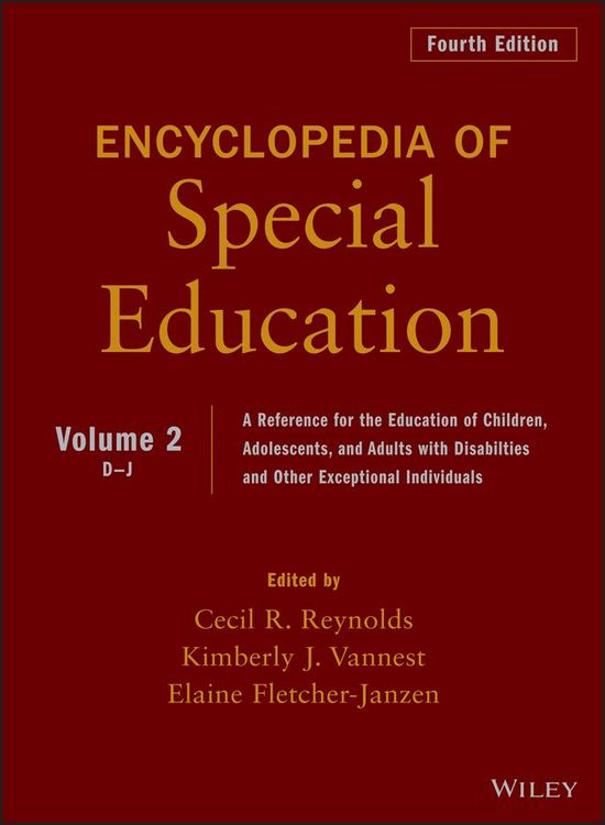 Produktbild: Encyclopedia of Special Education, Volume 2