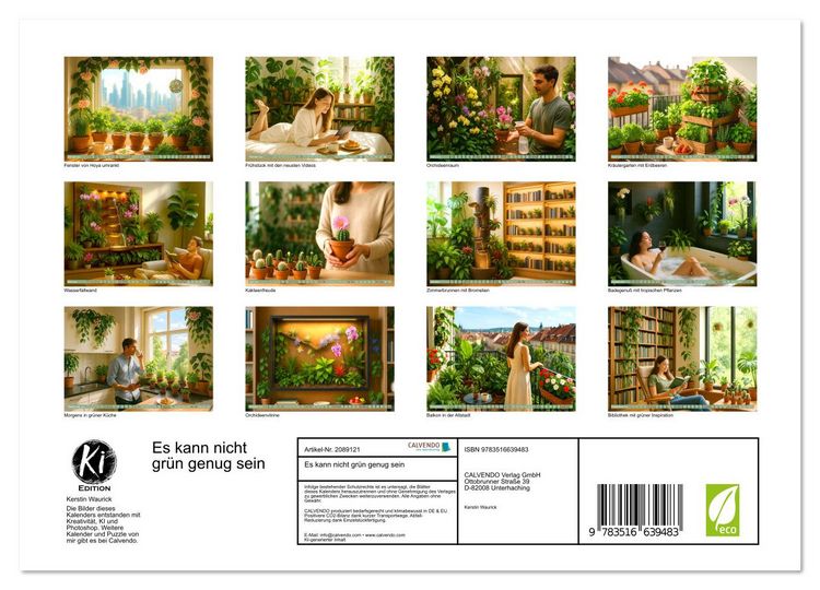 Produktbild: Es kann nicht gr&uuml;n genug sein (Wandkalender 2026 DIN A4 quer), CALVENDO Monatskalender