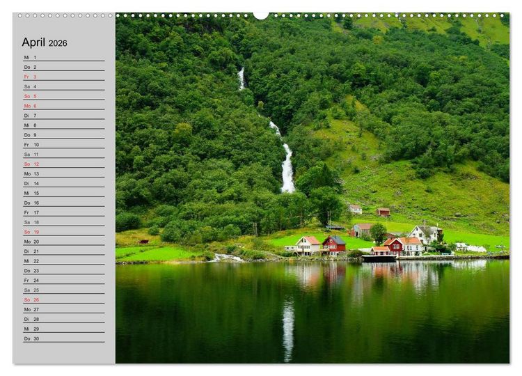 Produktbild: Norwegen. Im Land der Sagen, Mythen und Trolle (hochwertiger Premium Wandkalender 2026 DIN A2 quer), Kunstdruck in Hochglanz