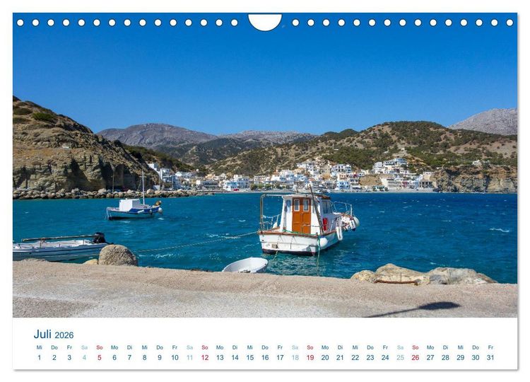 Produktbild: Karpathos - Malerische Insel in der &Auml;g&auml;is (Wandkalender 2026 DIN A4 quer), CALVENDO Monatskalender