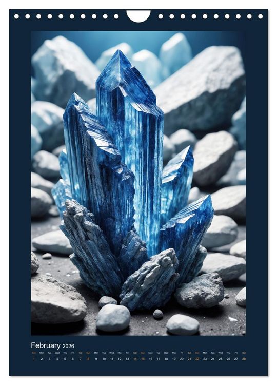 Produktbild: Fantastic Minerals - Mysterious Treasures (Wall Calendar 2026 DIN A4 portrait), CALVENDO 12 Month Wall Calendar