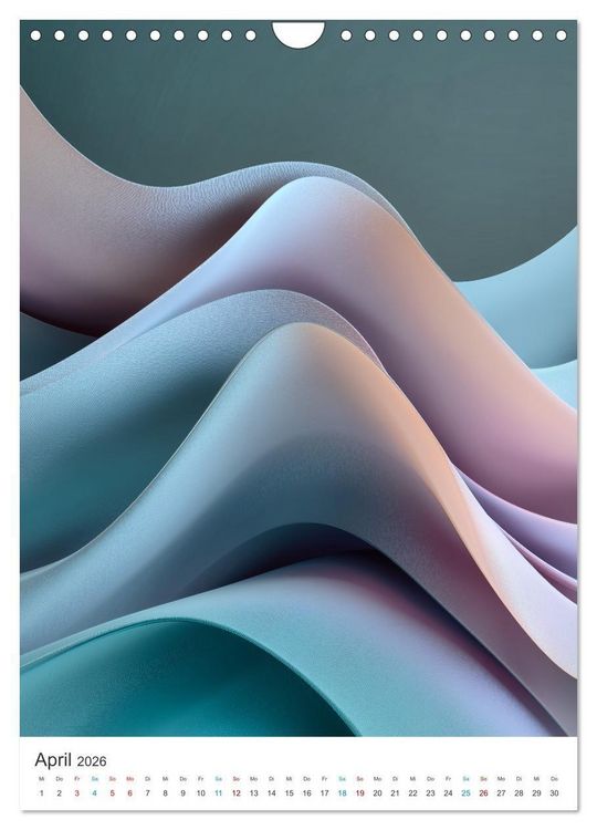 Produktbild: Minimalistische Kunstwerke (Wandkalender 2026 DIN A4 hoch), CALVENDO Monatskalender