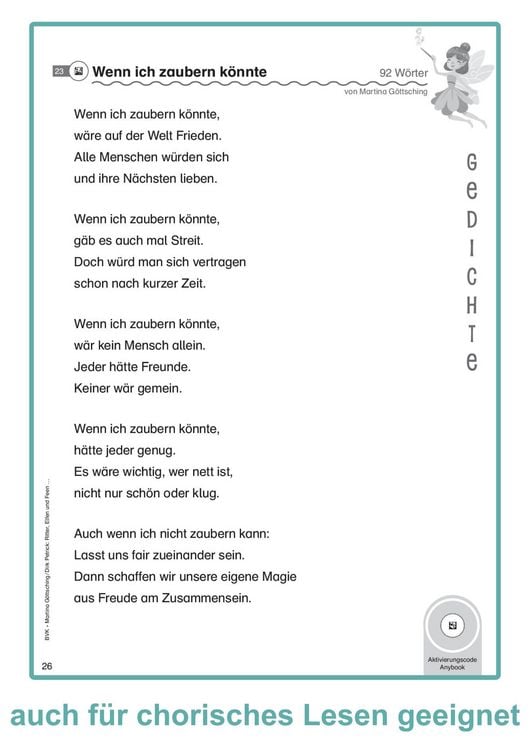 Produktbild: Ritter, Elfen und Feen - Fantastische Geschichten, Gedichte und Sachtexte im Lesetandem lesen