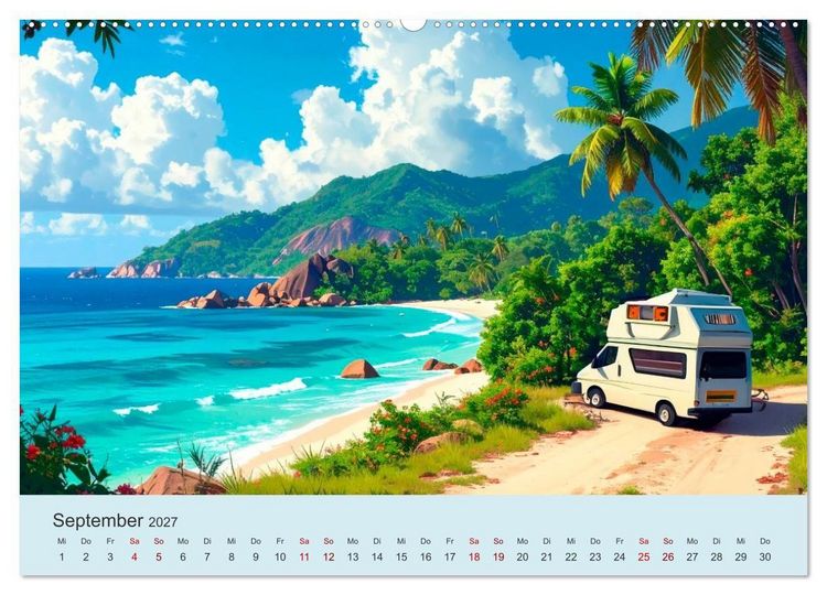 Produktbild: Vanlife Ein Leben auf der Stra&szlig;e (Wandkalender 2027 DIN A2 quer), CALVENDO Monatskalender