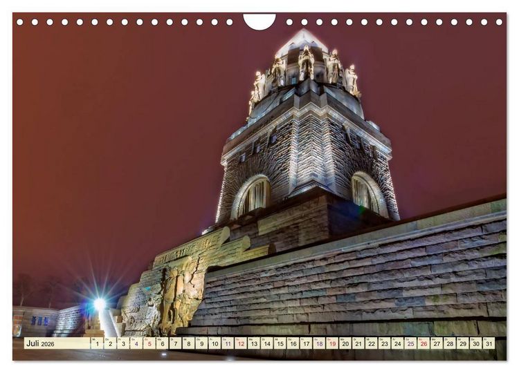 Produktbild: Leipzig - meine Stadt mit viel Herz (Wandkalender 2026 DIN A4 quer), CALVENDO Monatskalender