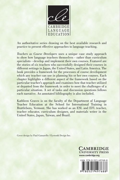 Produktbild: Teachers as Course Developers