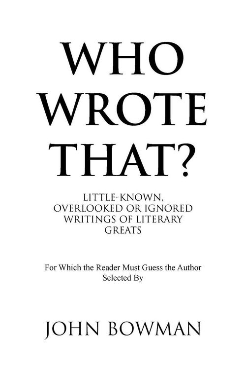 Produktbild: Who Wrote That?