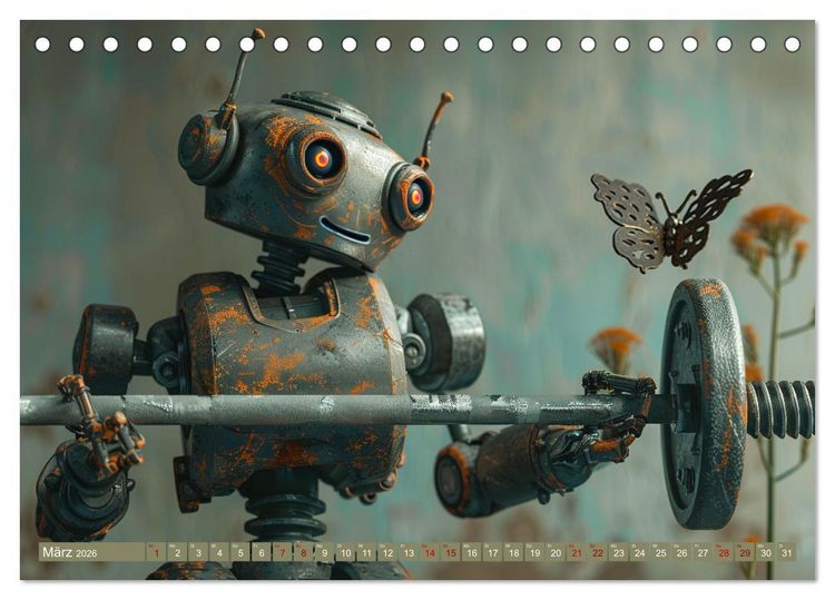 Produktbild: Neues aus dem Roboter Sport Club (Tischkalender 2026 DIN A5 quer), CALVENDO Monatskalender